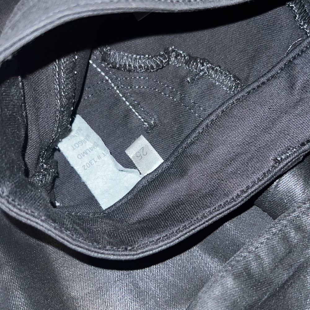 NWT - L’AGENCE black coated high waist ankle zip skinny jeans - Picture 6 of 6